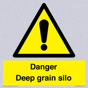 Danger Deep grain silo